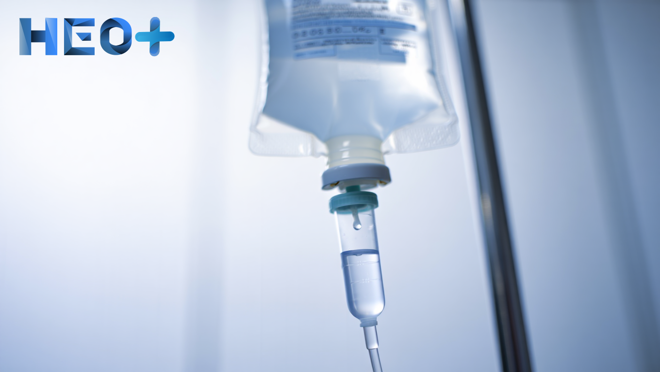 Капельница в близком ракурсе