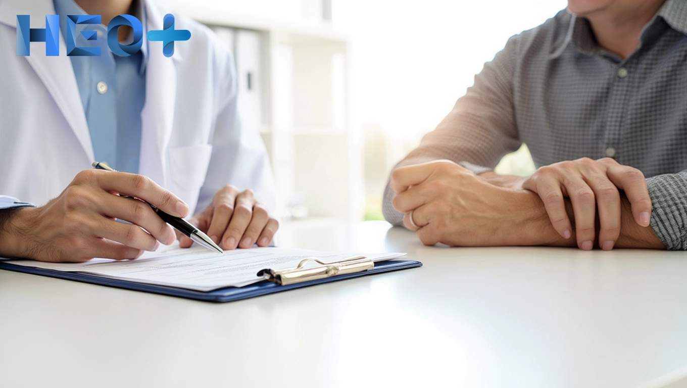 Доктор на консультации с пациентом