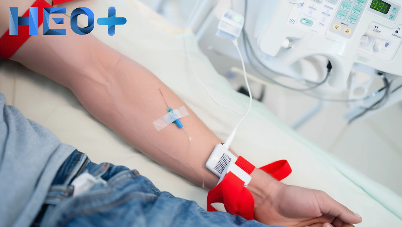 Мужчина с катетером